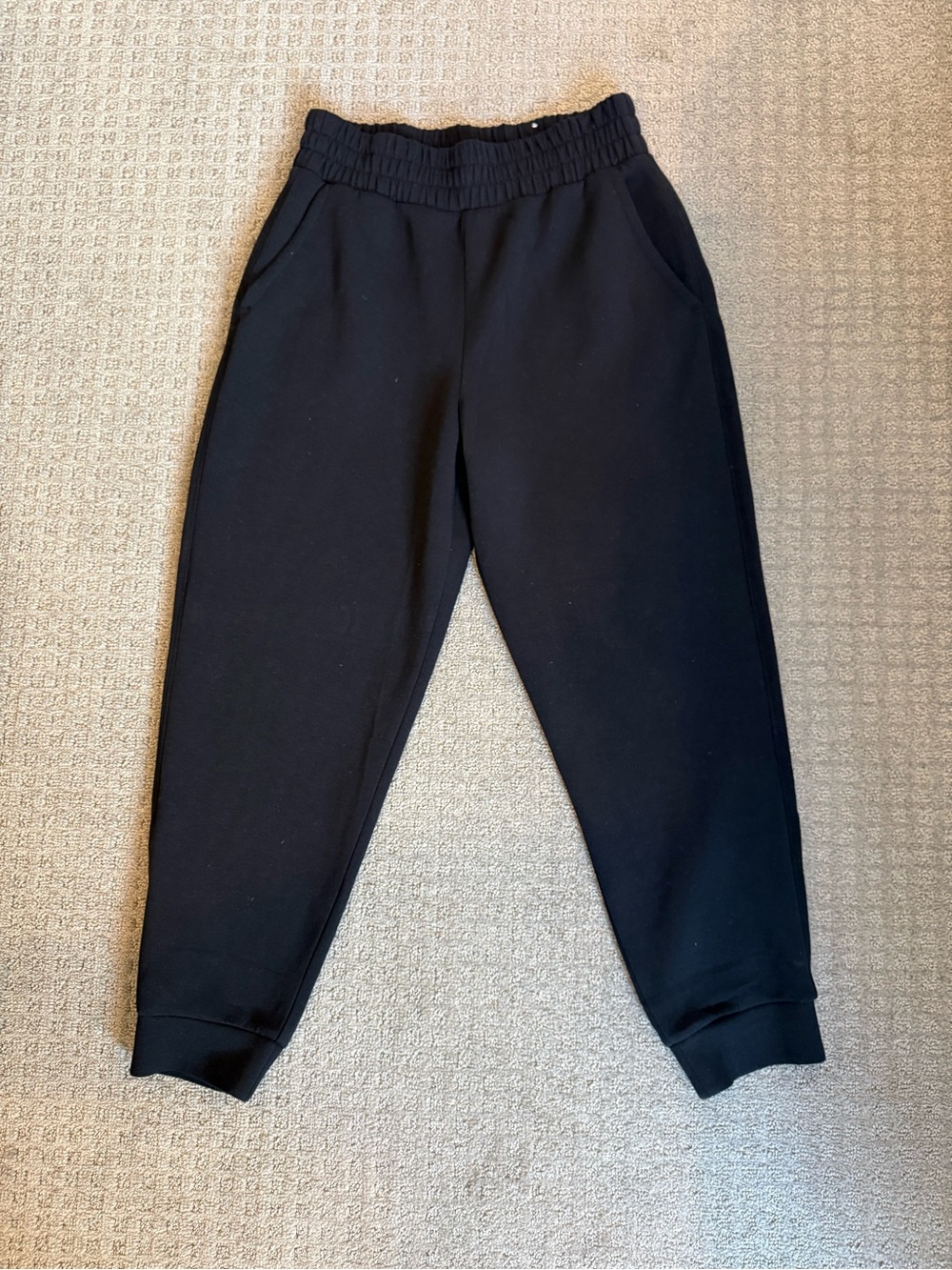 Old Navy Black Bounce Fleece Jogger Pants with Elastic Waist